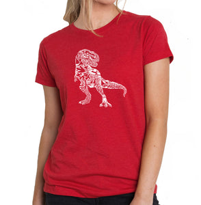 Dino Pics - Women's Premium Blend Word Art T-Shirt