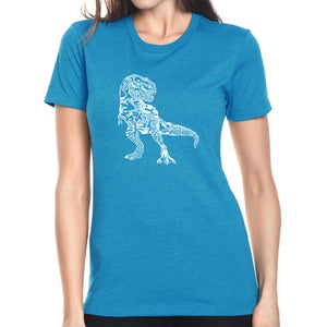 Dino Pics - Women's Premium Blend Word Art T-Shirt