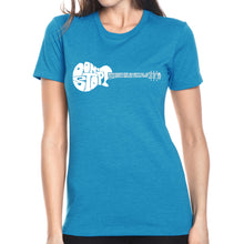 Load image into Gallery viewer, Don&#39;t Stop Believin&#39; - Women&#39;s Premium Blend Word Art T-Shirt