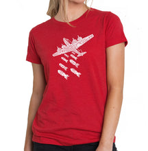 Load image into Gallery viewer, DROP BEATS NOT BOMBS - Women&#39;s Premium Blend Word Art T-Shirt