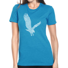 Load image into Gallery viewer, Eagle - Women&#39;s Premium Blend Word Art T-Shirt