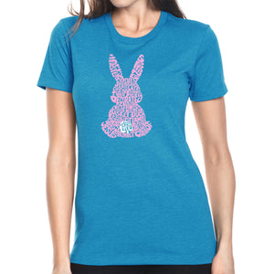 Easter Bunny  - Women's Premium Blend Word Art T-Shirt
