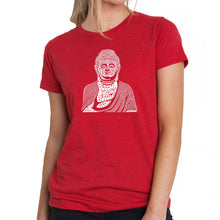 Load image into Gallery viewer, Buddha  - Women&#39;s Premium Blend Word Art T-Shirt