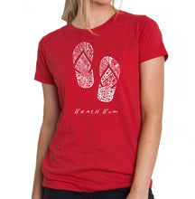 Load image into Gallery viewer, BEACH BUM - Women&#39;s Premium Blend Word Art T-Shirt