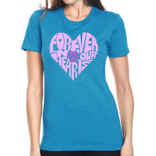 Load image into Gallery viewer, Forever In Our Hearts - Women&#39;s Premium Blend Word Art T-Shirt