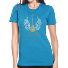 Load image into Gallery viewer, LYRICS TO FREE BIRD - Women&#39;s Premium Blend Word Art T-Shirt