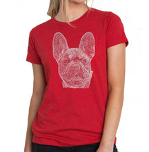 Load image into Gallery viewer, French Bulldog - Women&#39;s Premium Blend Word Art T-Shirt