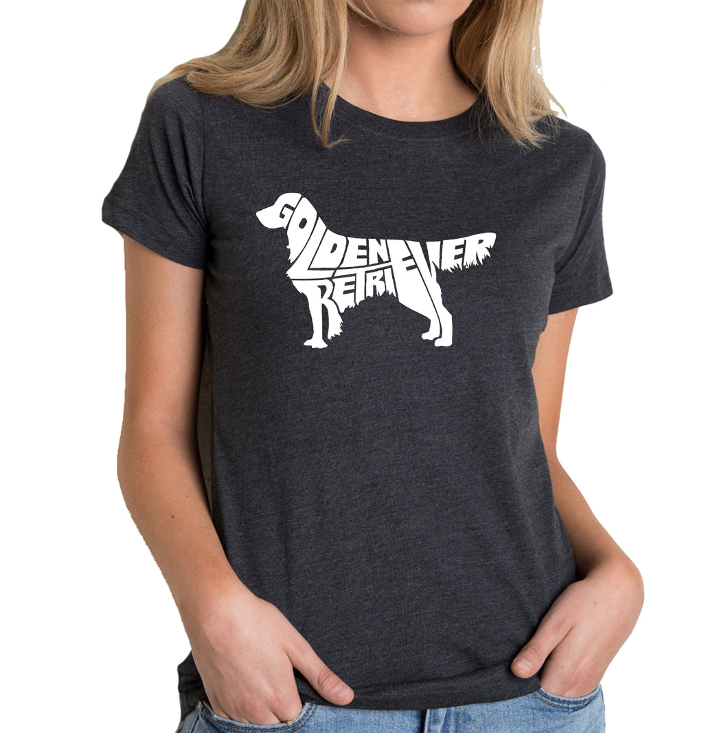 Golden Retreiver - Women's Premium Blend Word Art T-Shirt