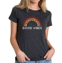 Load image into Gallery viewer, Good Vibes - Women&#39;s Premium Blend Word Art T-Shirt