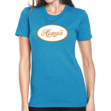 Load image into Gallery viewer, HAWAIIAN ISLAND NAMES &amp; IMAGERY - Women&#39;s Premium Blend Word Art T-Shirt