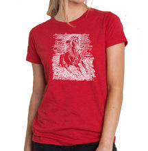 Load image into Gallery viewer, POPULAR HORSE BREEDS - Women&#39;s Premium Blend Word Art T-Shirt