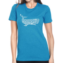 Load image into Gallery viewer, Humpback Whale - Women&#39;s Premium Blend Word Art T-Shirt