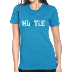 Hustle  - Women's Premium Blend Word Art T-Shirt