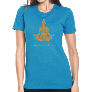 Inhale Exhale - Women's Premium Blend Word Art T-Shirt