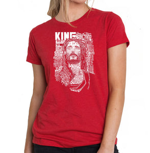 JESUS - Women's Premium Blend Word Art T-Shirt