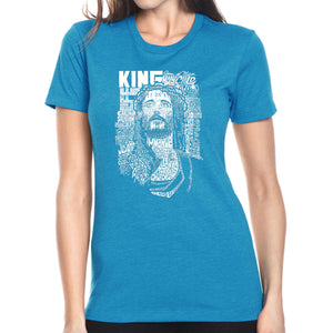 JESUS - Women's Premium Blend Word Art T-Shirt