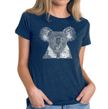 Load image into Gallery viewer, Koala - Women&#39;s Premium Blend Word Art T-Shirt