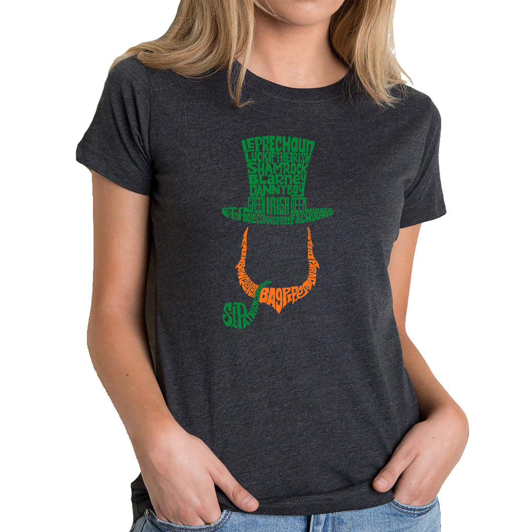 Leprechaun  - Women's Premium Blend Word Art T-Shirt