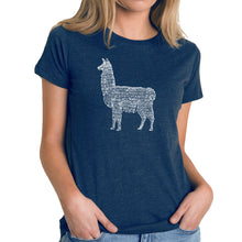 Load image into Gallery viewer, Llama Mama  - Women&#39;s Premium Blend Word Art T-Shirt