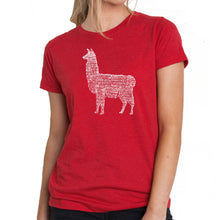 Load image into Gallery viewer, Llama Mama  - Women&#39;s Premium Blend Word Art T-Shirt