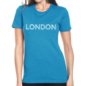 LONDON NEIGHBORHOODS - Women's Premium Blend Word Art T-Shirt