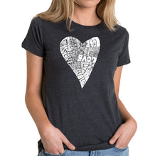 Load image into Gallery viewer, Lots of Love - Women&#39;s Premium Blend Word Art T-Shirt