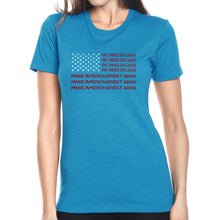 Load image into Gallery viewer, Maga Flag - Women&#39;s Premium Blend Word Art T-Shirt