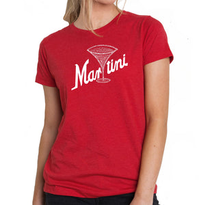 Martini - Women's Premium Blend Word Art T-Shirt
