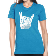 Load image into Gallery viewer, Heavy Metal - Women&#39;s Premium Blend Word Art T-Shirt