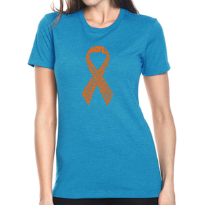 Ms Ribbon - Women's Premium Blend Word Art T-Shirt