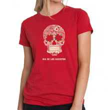 Load image into Gallery viewer, Dia De Los Muertos - Women&#39;s Premium Blend Word Art T-Shirt