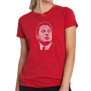 Elon Musk  - Women's Premium Blend Word Art T-Shirt