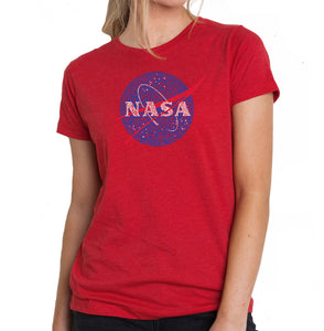 NASA's Most Notable Missions - Women's Premium Blend Word Art T-Shirt