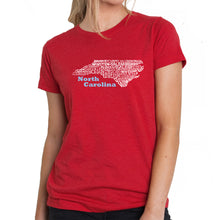 Load image into Gallery viewer, North Carolina - Women&#39;s Premium Blend Word Art T-Shirt