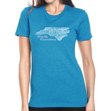 Load image into Gallery viewer, North Carolina - Women&#39;s Premium Blend Word Art T-Shirt