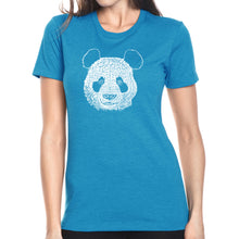 Load image into Gallery viewer, Panda - Women&#39;s Premium Blend Word Art T-Shirt