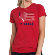 Load image into Gallery viewer, OBAMA AMERICA THE BEAUTIFUL - Women&#39;s Premium Blend Word Art T-Shirt