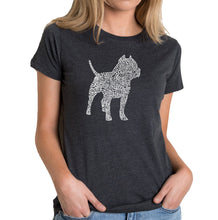 Load image into Gallery viewer, Pitbull - Women&#39;s Premium Blend Word Art T-Shirt