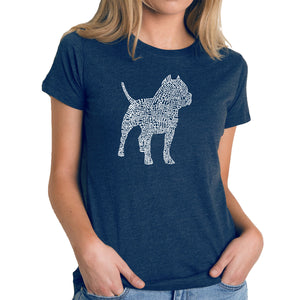 Pitbull - Women's Premium Blend Word Art T-Shirt