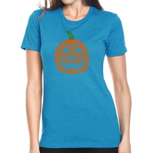 Load image into Gallery viewer, Pumpkin - Women&#39;s Premium Blend Word Art T-Shirt