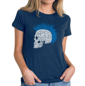 Punk Mohawk - Women's Premium Blend Word Art T-Shirt