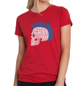 Punk Mohawk - Women's Premium Blend Word Art T-Shirt