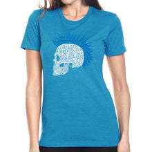 Load image into Gallery viewer, Punk Mohawk - Women&#39;s Premium Blend Word Art T-Shirt