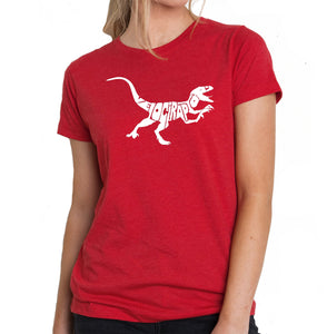 Velociraptor - Women's Premium Blend Word Art T-Shirt