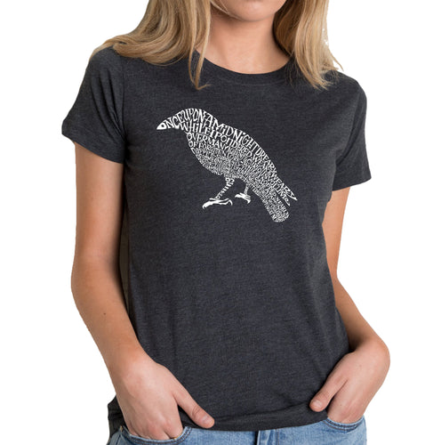 Edgar Allan Poe's The Raven - Women's Premium Blend Word Art T-Shirt