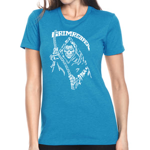 Grim Reaper  - Women's Premium Blend Word Art T-Shirt
