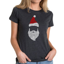 Load image into Gallery viewer, Santa Claus  - Women&#39;s Premium Blend Word Art T-Shirt