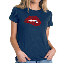 Load image into Gallery viewer, Savage Lips - Women&#39;s Premium Blend Word Art T-Shirt