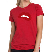 Load image into Gallery viewer, Savage Lips - Women&#39;s Premium Blend Word Art T-Shirt