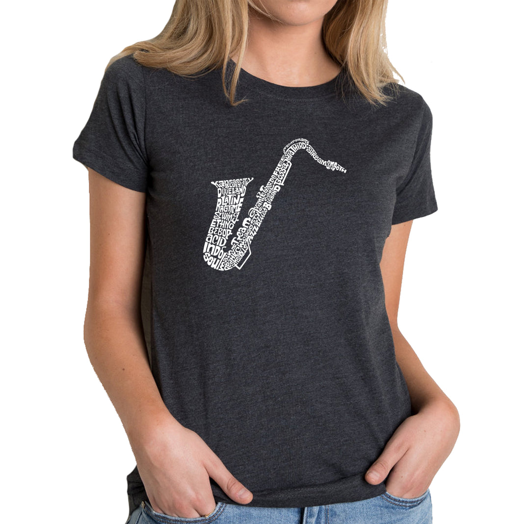 Sax - Women's Premium Blend Word Art T-Shirt